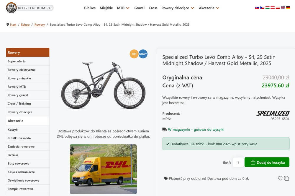 Zahraniční e-shop